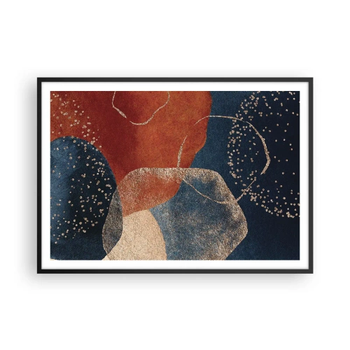 Plakat i sort ramme - Lethed i tilværelsen - 100x70 cm