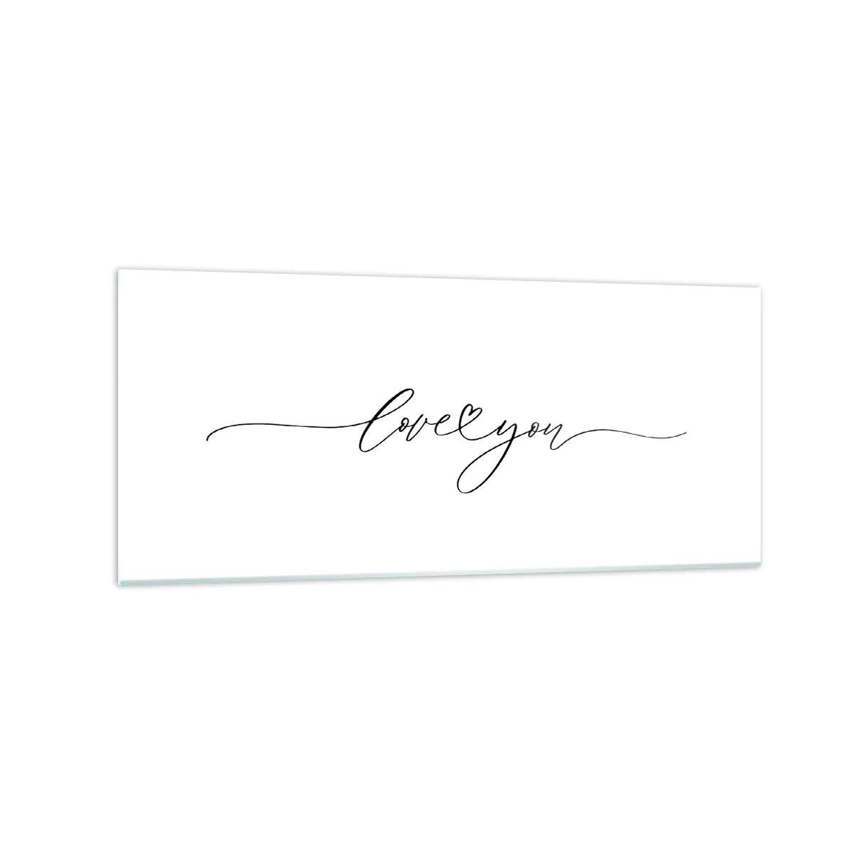 Billede på glas - Sort og hvid - 120x50 cm