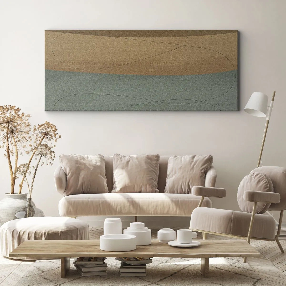 Lærredstryk - Billede på lærred - Vandret sammensætning - 90x30 cm