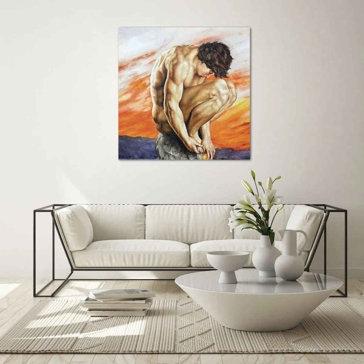 Billede på glas - Sænket i sig selv - 70x70 cm