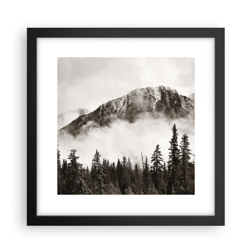 Plakat i sort ramme - Granit hersker - 30x30 cm