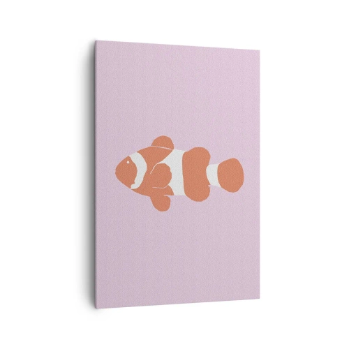 Lærredstryk - Billede på lærred - I koraller til ansigt og hale - 70x100 cm