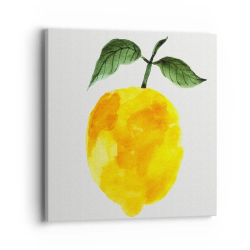 Lærredstryk - Billede på lærred - Hvordan man kender smagen af solen - 40x40 cm