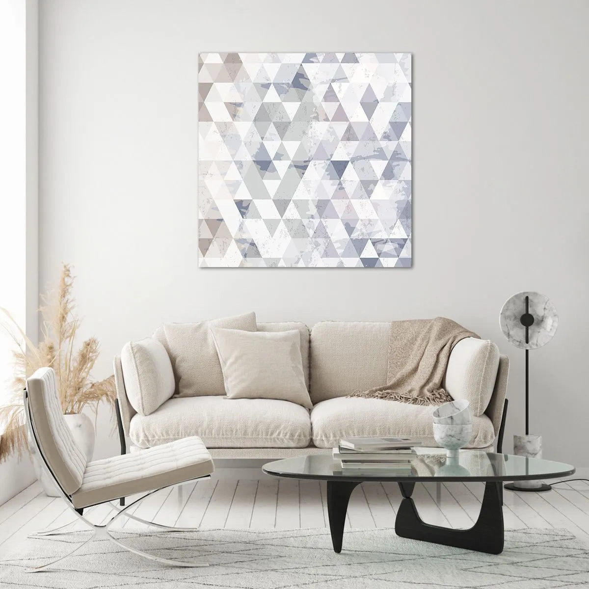 Billede på glas - I takt på tre - 70x70 cm