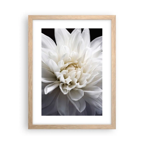 Plakat i ramme af lyst egetræ - Morgenbrud - 30x40 cm