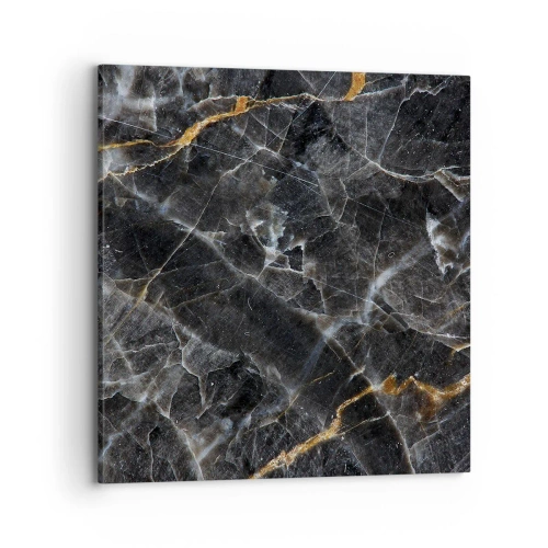 Lærredstryk - Billede på lærred - En stens indre liv - 70x70 cm