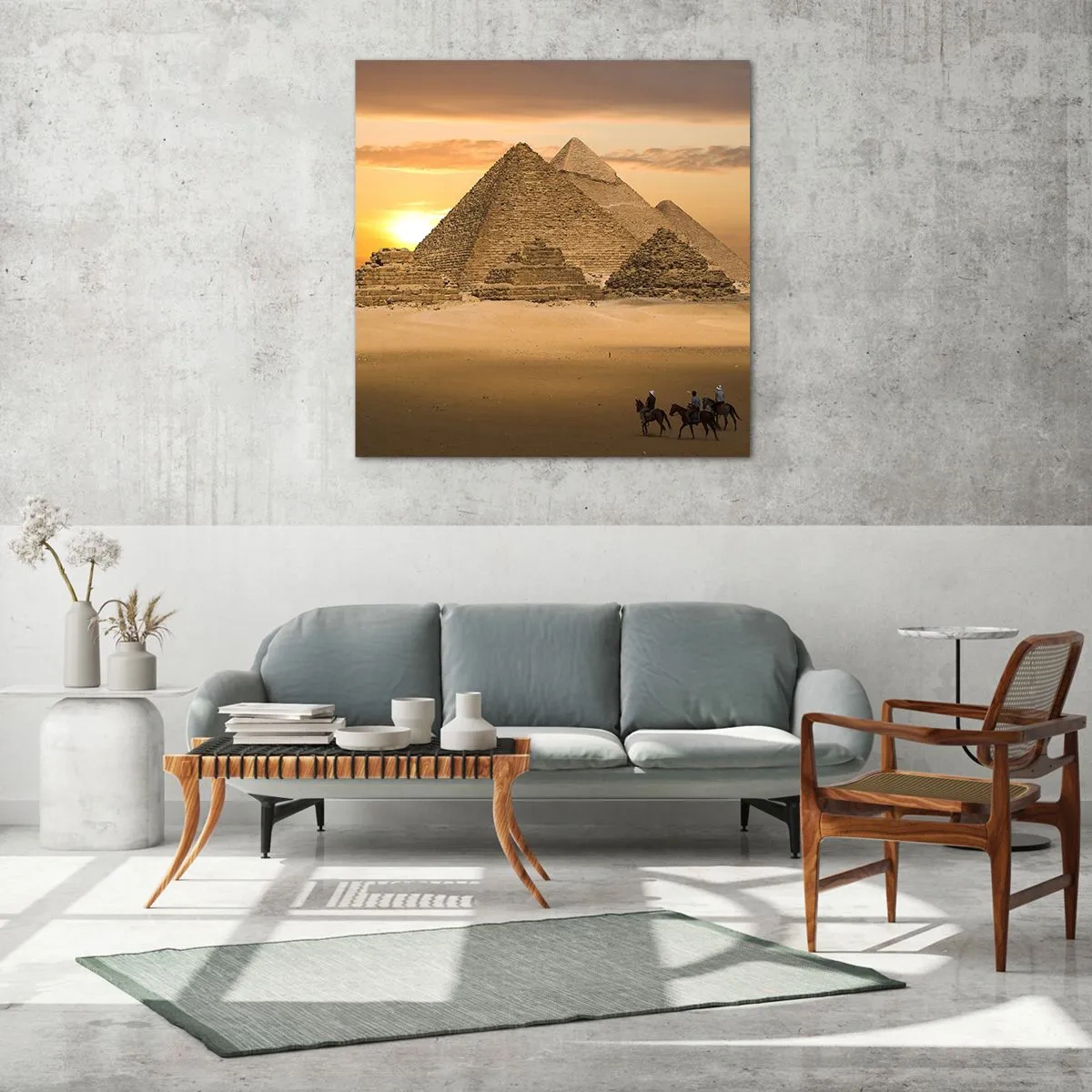 Billede på glas - Uændret i tusindvis af år - 70x70 cm