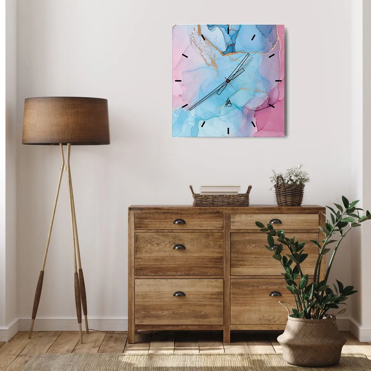 Vægur, Uret - Møde og gennemtrængning - 40x40 cm