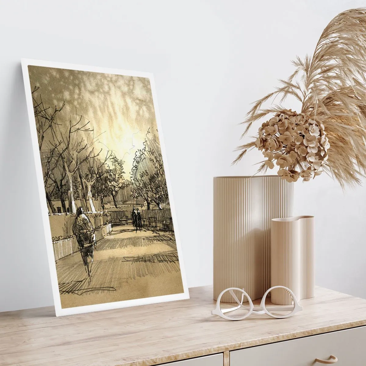 Plakat - Et øjeblik med fjer - 70x100 cm