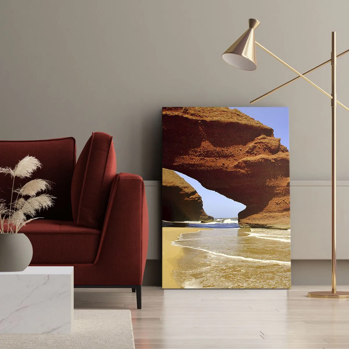 Lærredstryk - Billede på lærred - Vand og vind i tusindvis af år - 80x120 cm