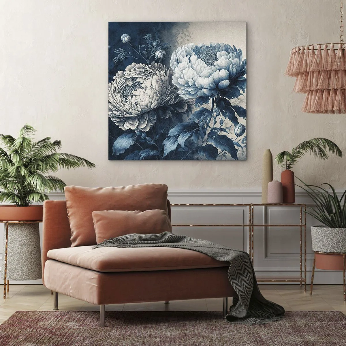 Lærredstryk - Billede på lærred - Et godt matchet par - 60x60 cm