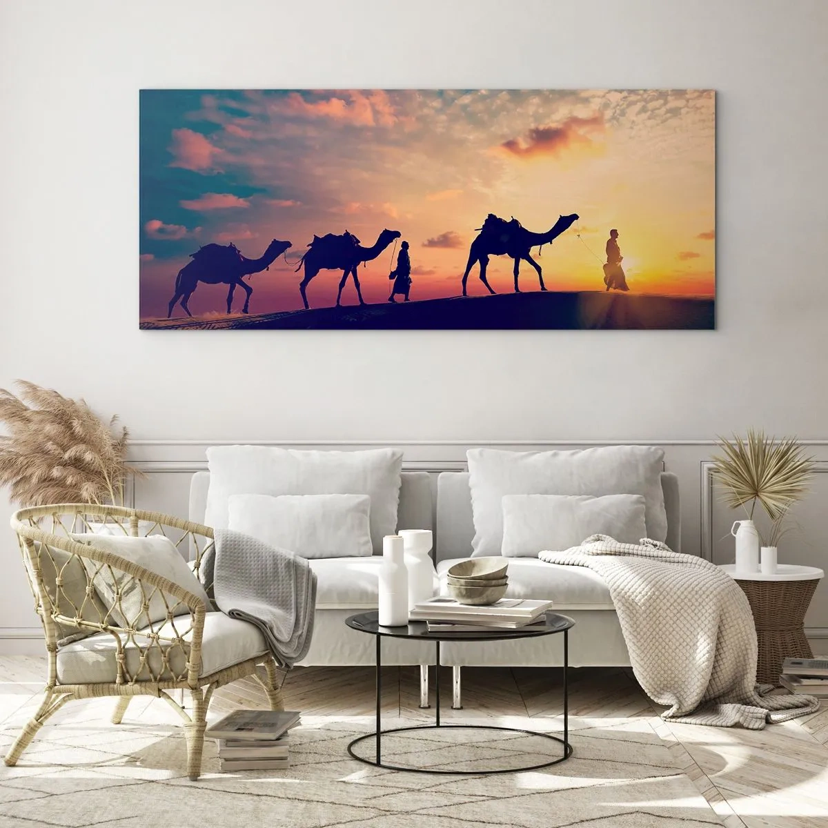 Billede på glas - Orientens mystiske ånd - 120x50 cm