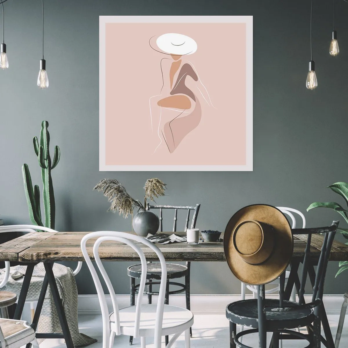 Plakat - En dame, der skal være - 60x60 cm