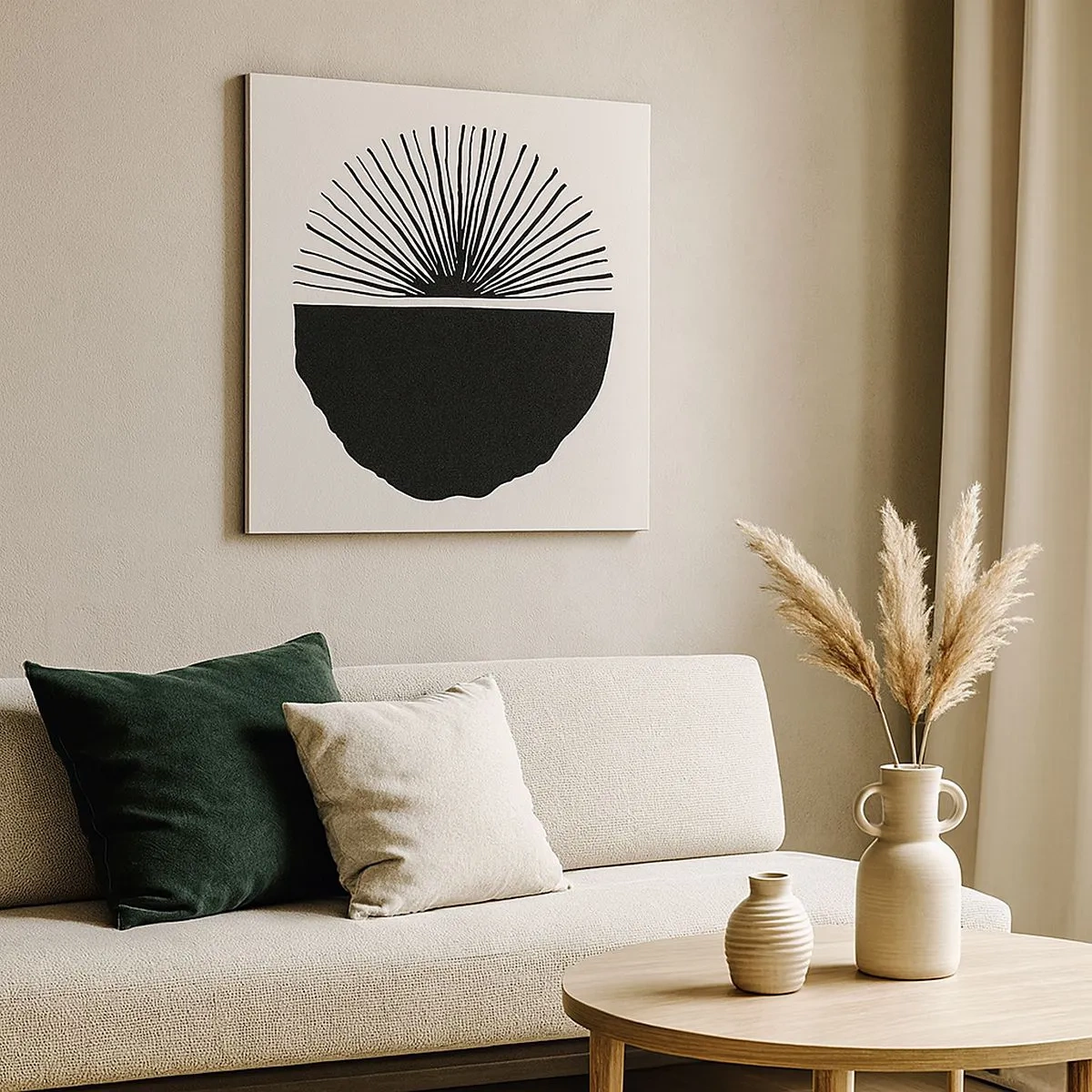 Lærredstryk - Billede på lærred - En vifte af muligheder - 30x30 cm