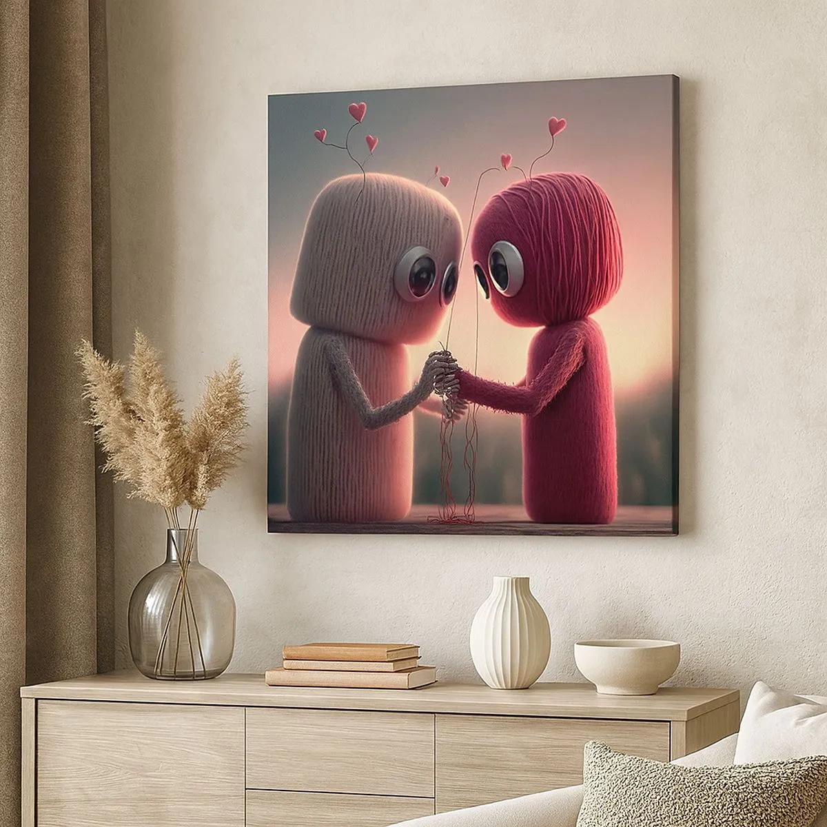 Lærredstryk - Billede på lærred - Alle har lov til at elske - 30x30 cm