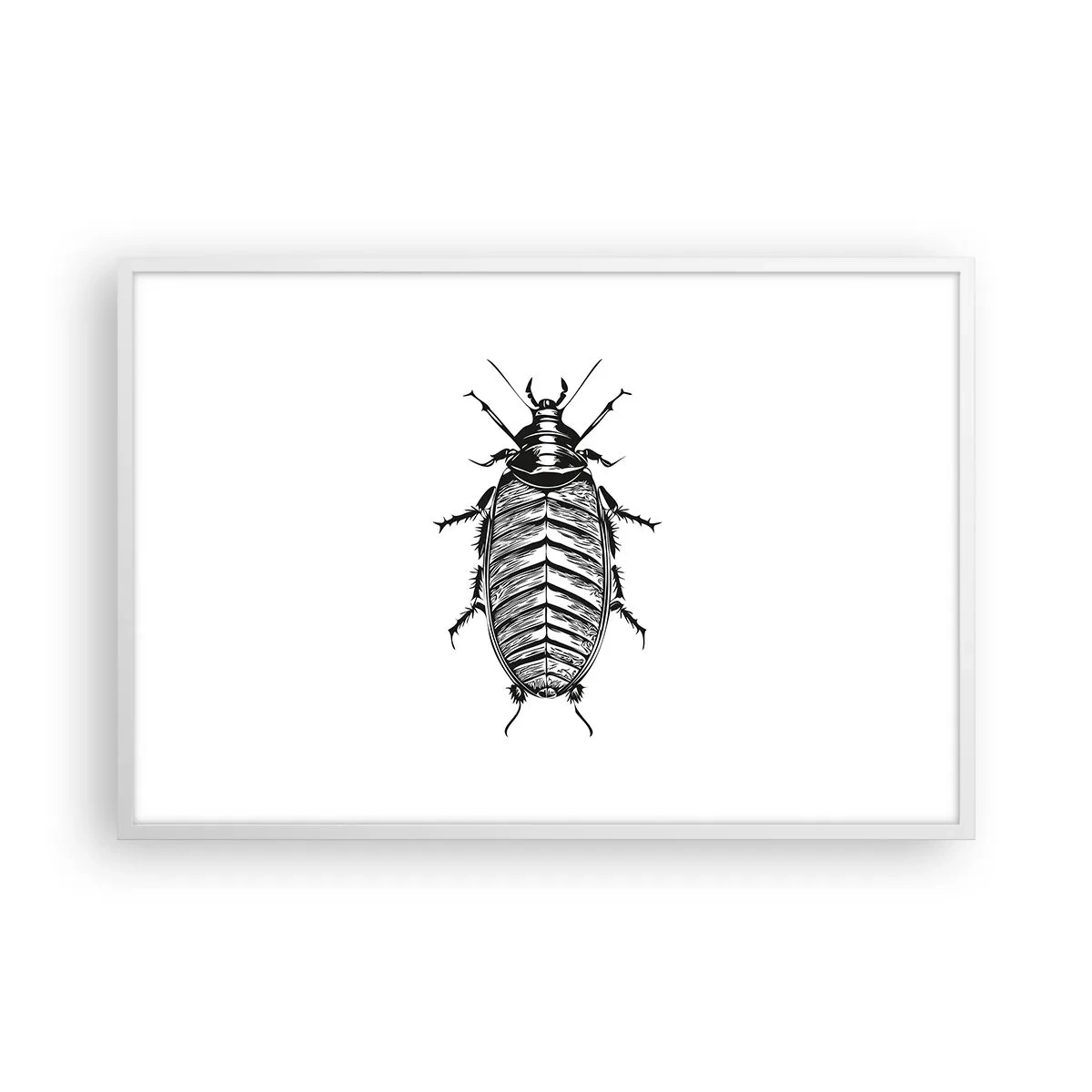 Plakat i hvid ramme - Sikke et eksemplar! - 91x61 cm