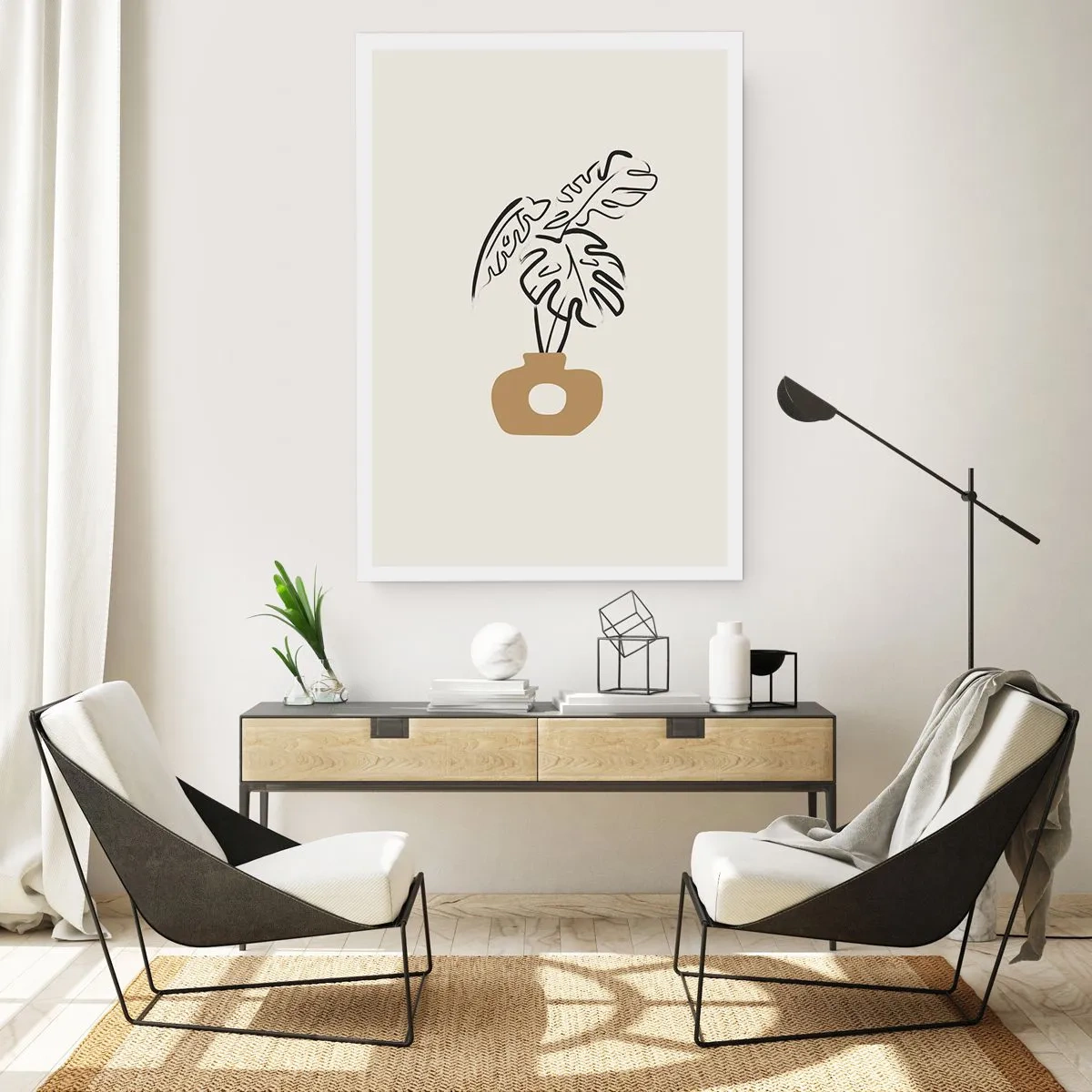 Plakat - Monstera - udsmykning af huset - 30x40 cm