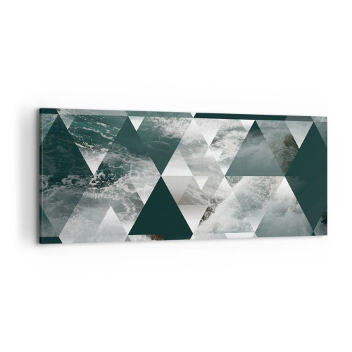 Lærredstryk - Billede på lærred - Et krystalperspektiv - 120x50 cm