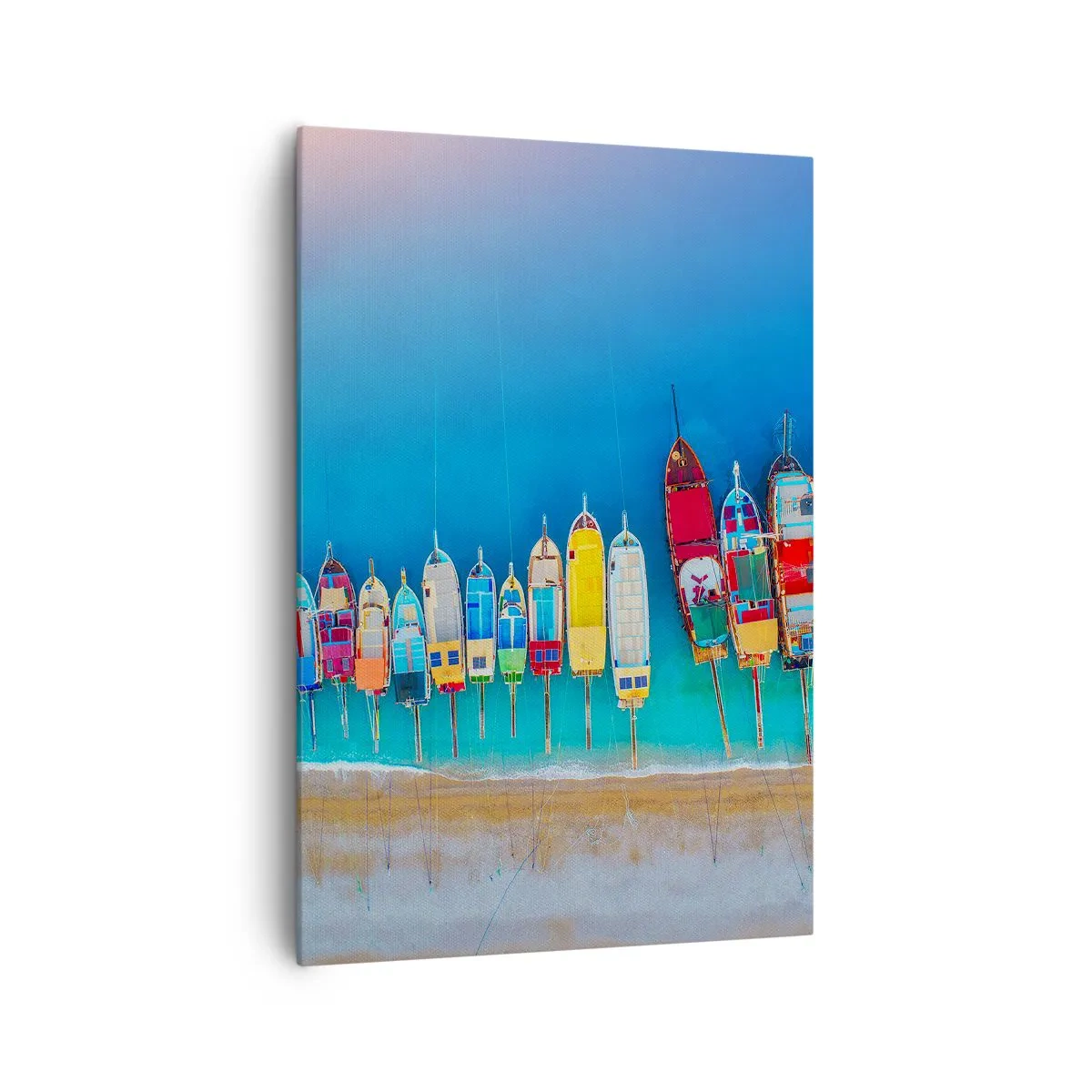 Lærredstryk - Billede på lærred - Fra et fugleperspektiv - 70x100 cm