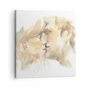 Lærredstryk - Billede på lærred - Den fundne halvdel? - 50x50 cm