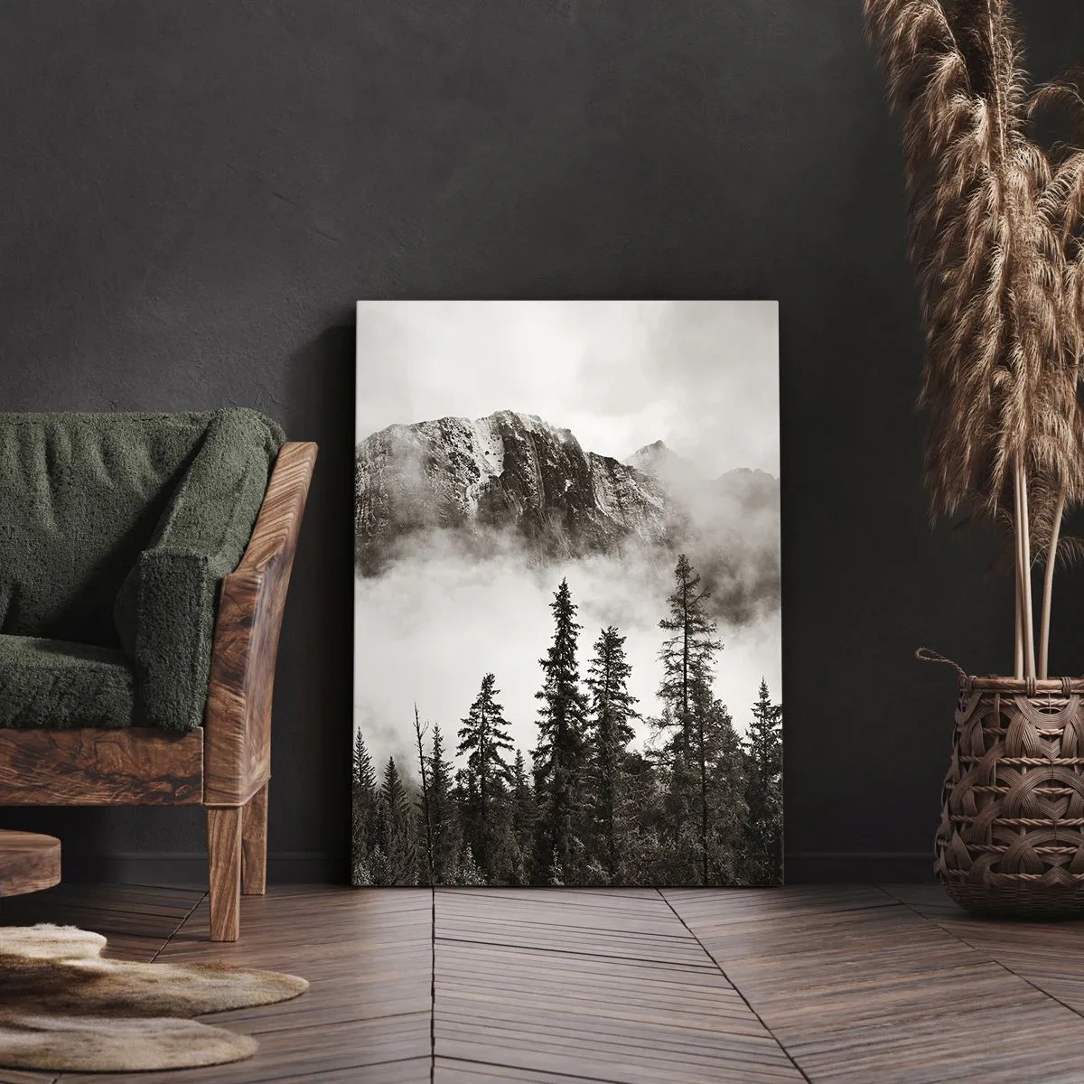 Lærredstryk - Billede på lærred - Granit hersker - 45x80 cm