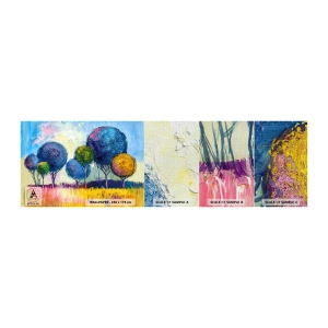 Prøve Fototapet Premium Canvas - Kugle - idealets form - Abstraktion, Landskab, Grafik - 100x30 cm