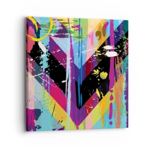 Lærredstryk - Billede på lærred - Fra top til bund - 30x30 cm