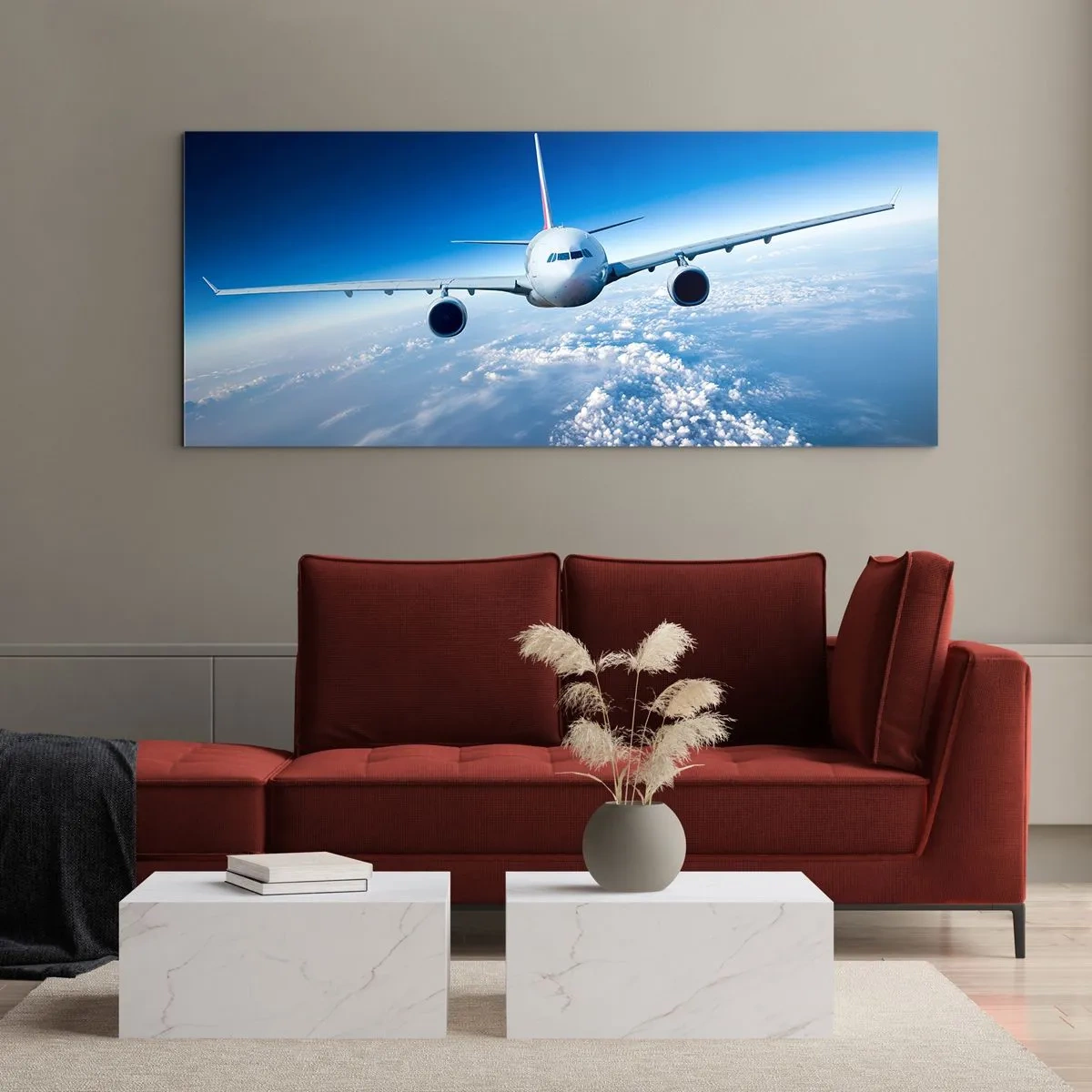 Billede på glas - Jeg går, fordi jeg vil - 160x50 cm