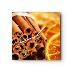 Vægur, Uret - Kan du lugte deres duft? - 30x30 cm