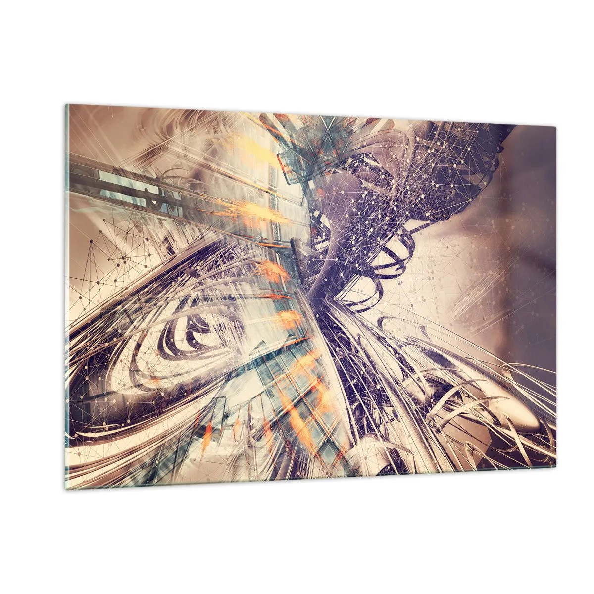 Billede på glas - I stor hast - 120x80 cm