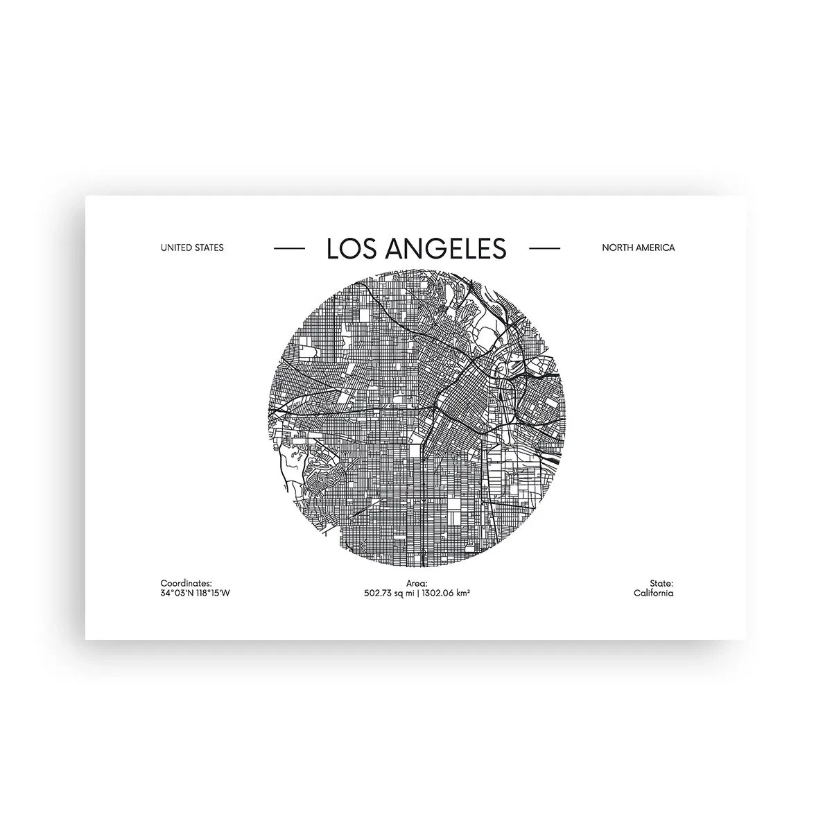 Plakat - Los Angeles' anatomi - 91x61 cm