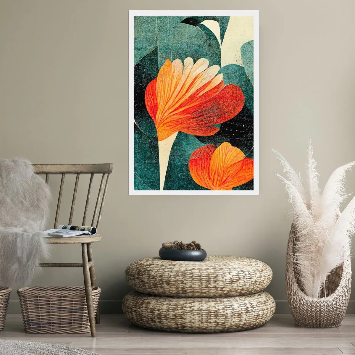 Plakat - Varmen fra troperne og køligheden fra det grønne - 61x91 cm