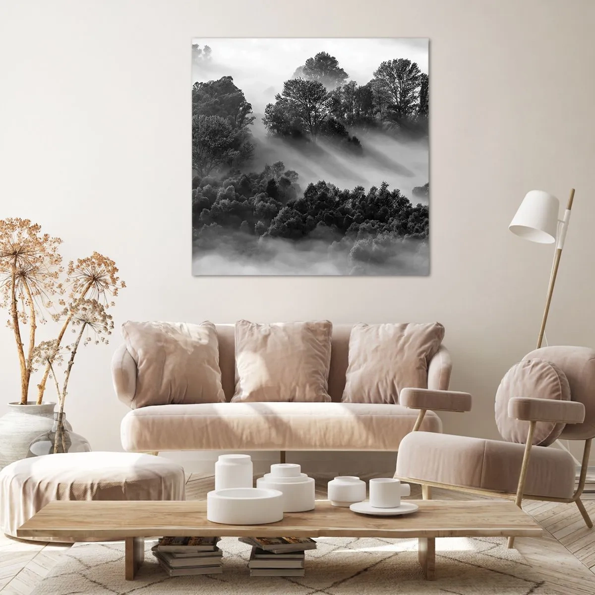 Lærredstryk - Billede på lærred - At vågne fra søvnen - 40x40 cm