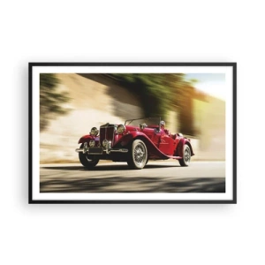 Plakat i sort ramme - Smukkere end Nike fra Samothrake - 91x61 cm