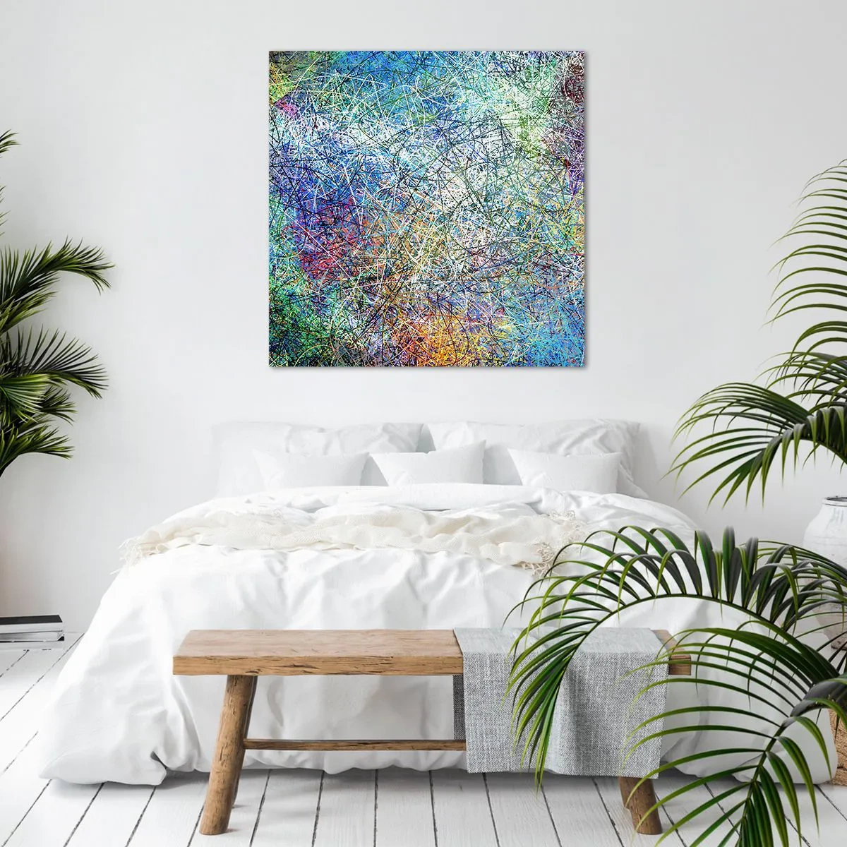 Lærredstryk - Billede på lærred - Så enkelt er det ikke - 50x50 cm