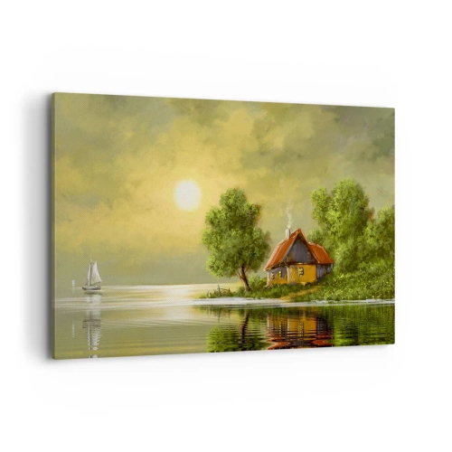 Lærredstryk - Billede på lærred - Smukt, som fra et billede - 120x80 cm