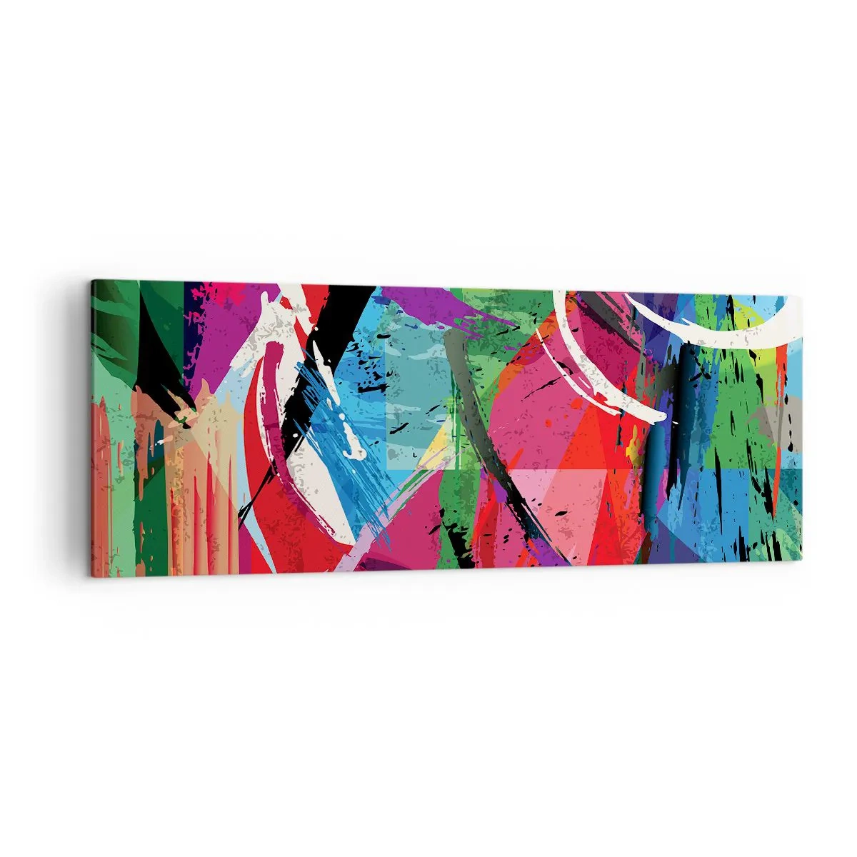 Lærredstryk - Billede på lærred - Hurtig, livlig og hoppende - 140x50 cm