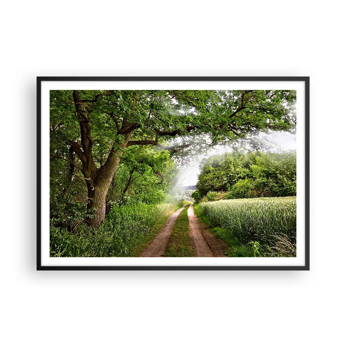 Plakat i sort ramme - Et in Arcadia ego - 100x70 cm