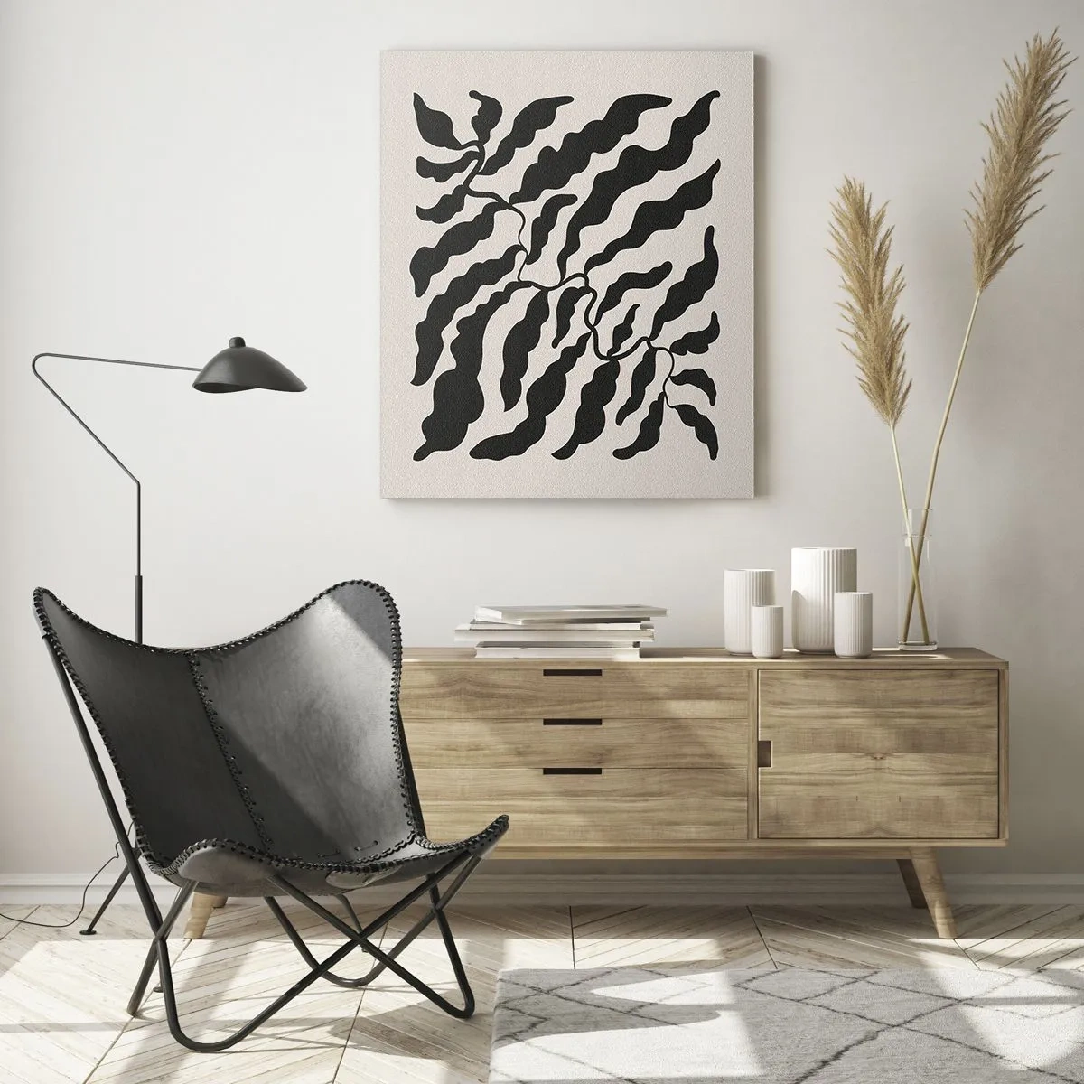 Billede på glas - En firkants natur - 50x70 cm