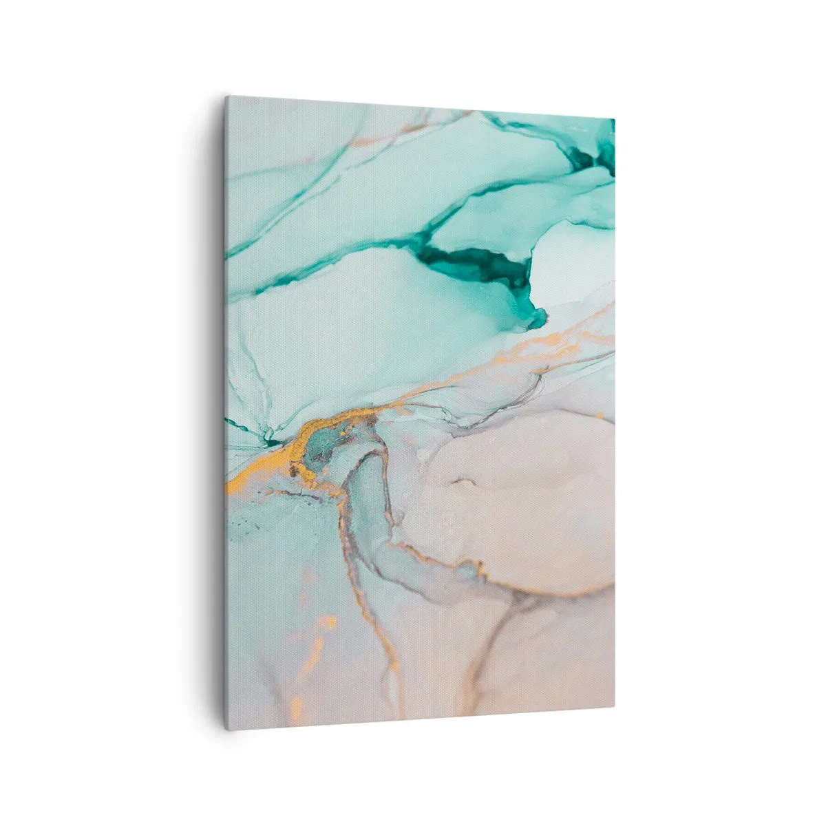 Lærredstryk - Billede på lærred - Dans af former og farver - 70x100 cm