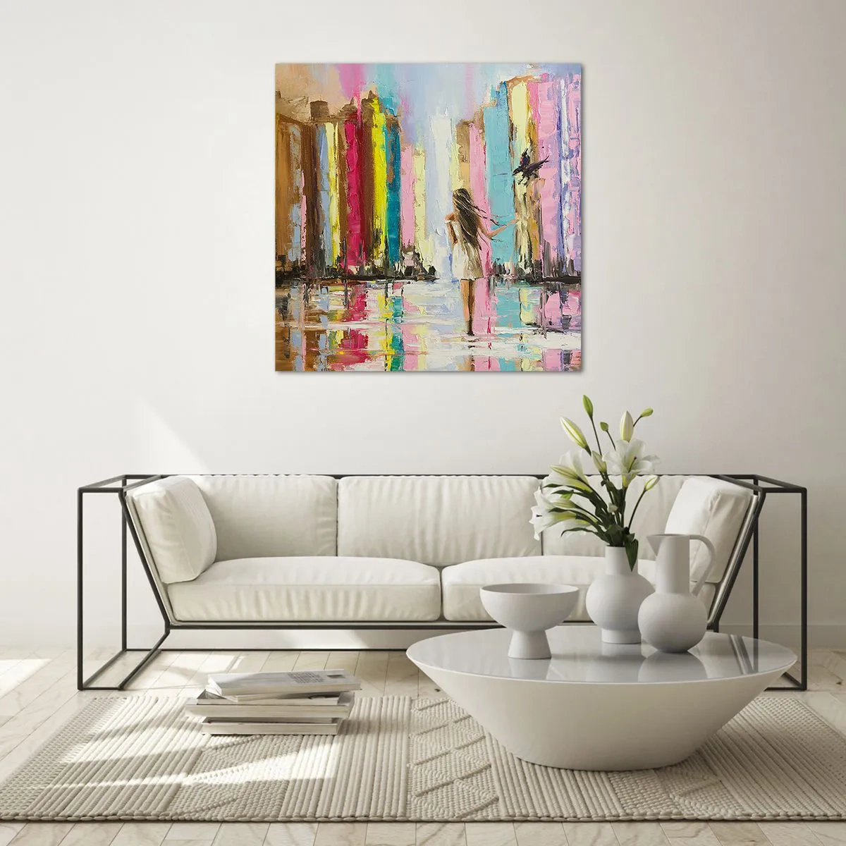 Billede på glas - Følg mig - 30x30 cm