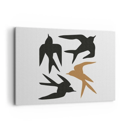 Lærredstryk - Billede på lærred - Sluge spil - 100x70 cm