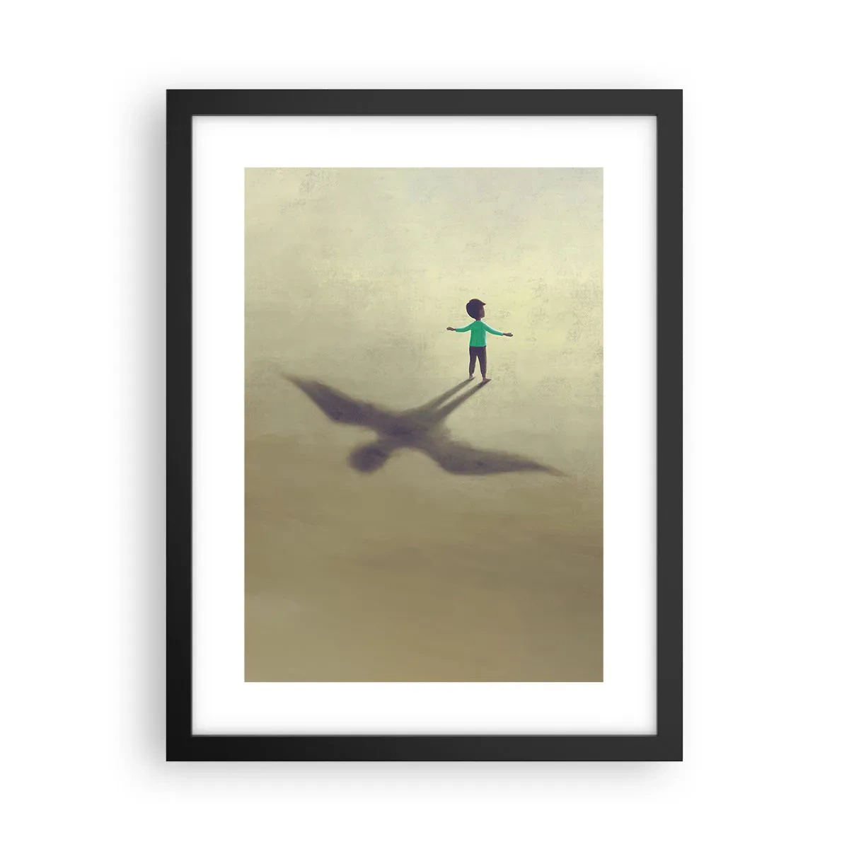 Plakat i sort ramme - Fremtidens helt - 30x40 cm