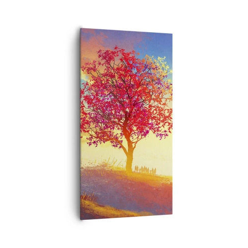 Lærredstryk - Billede på lærred - Pilgrim på bestemmelsesstedet - 65x120 cm