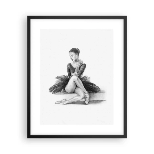 Plakat i sort ramme - Fortryllet af dans - 40x50 cm