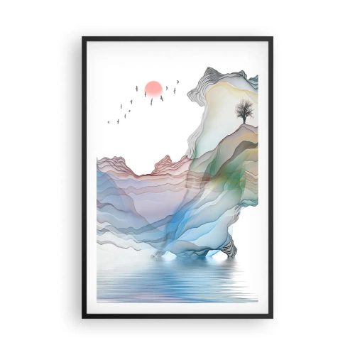 Plakat i sort ramme - Mod krystalbjergene - 61x91 cm