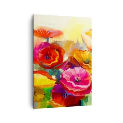 Lærredstryk - Billede på lærred - Ikke kun rødt - 70x100 cm