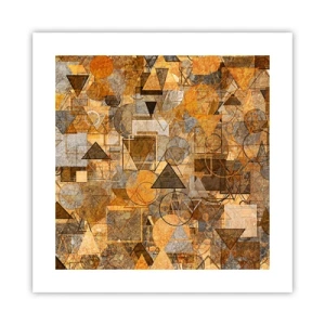 Plakat - Verden i form - 40x40 cm