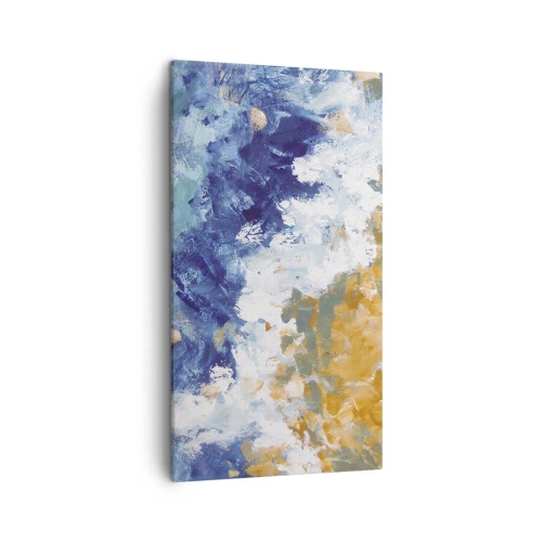 Lærredstryk - Billede på lærred - Elementernes dans - 45x80 cm