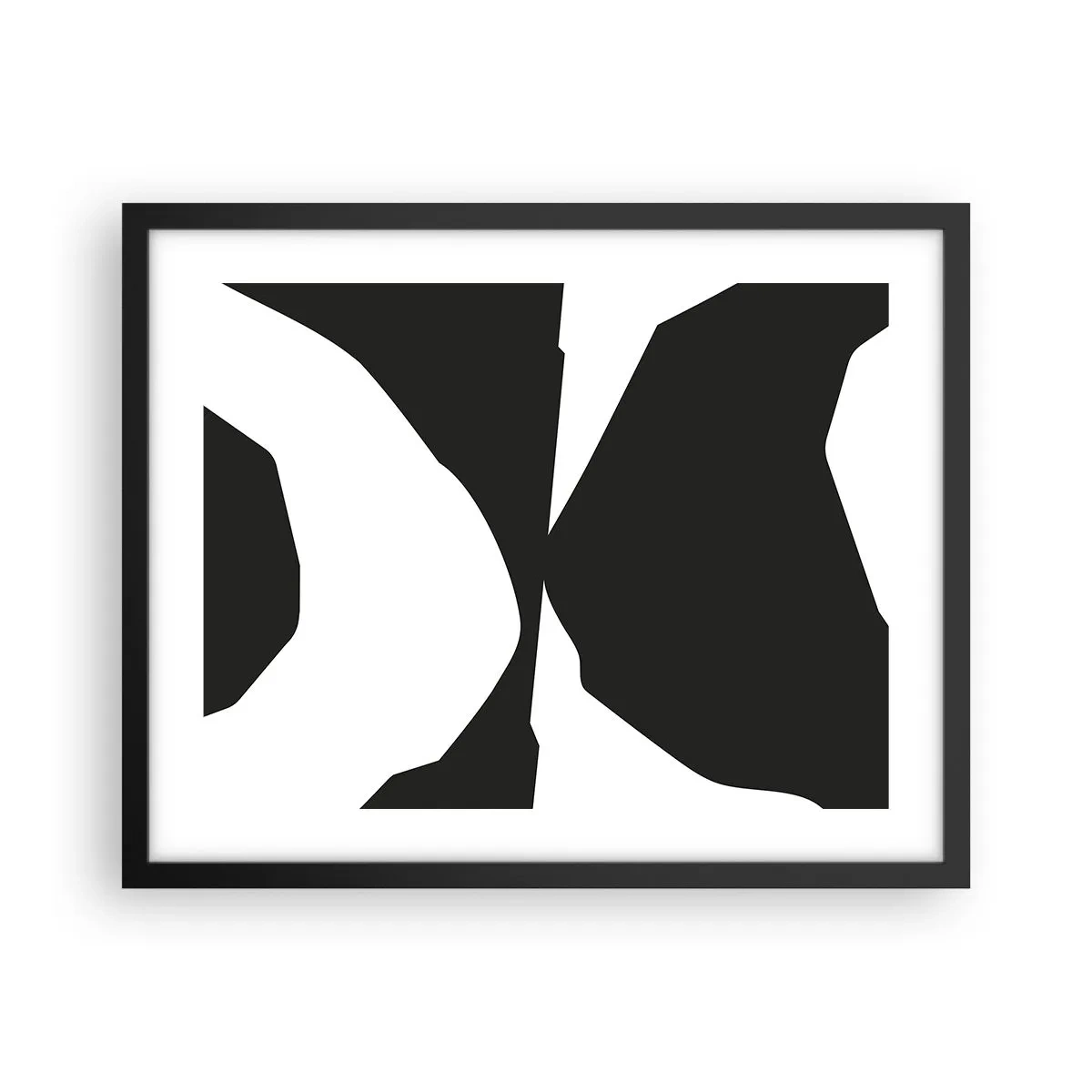 Plakat i sort ramme - Positiv-negativ - 50x40 cm